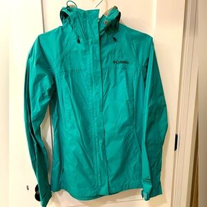 Columbia Rain Jacket Green S